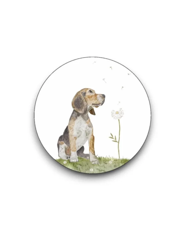 sticker hond paardebloem Photoroom 1