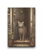 A6 Ansichtkaart - Cats: Grey Tabby