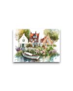 A6 Ansichtkaart - Dutch Watercolors: Water view