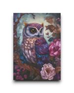 A6 Ansichtkaart - Night Garden: Purple Owl