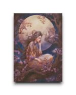 A6 Ansichtkaart - Night Garden: Lady in moonlight