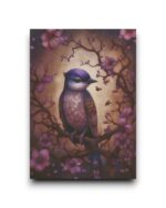 A6 Ansichtkaart - Night Garden: Purple bird