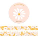 Washitape - Witte bloemen