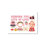 A6 ansichtkaart - Sending you lots of love