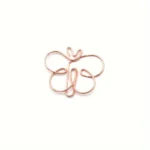 Papierclip - Vlinder rose