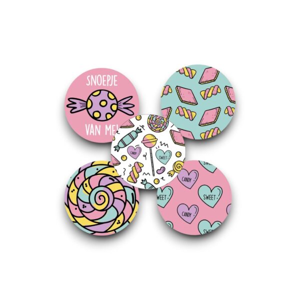 Sweet candy stickers