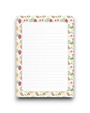 A5 Schrijfblok zomers fruit