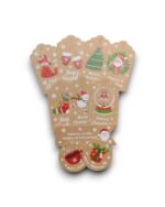 Kerst kraft-cadeaulabels