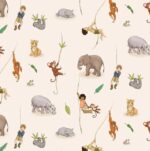 Vel cadeaupapier - Jungle dieren