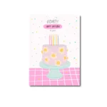 A6 ansichtkaart  - Hooray cake
