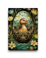 A6 Ansichtkaart - Easter Eggs - Eend
