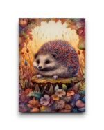A6 Ansichtkaart - Animals of the forest - Egel