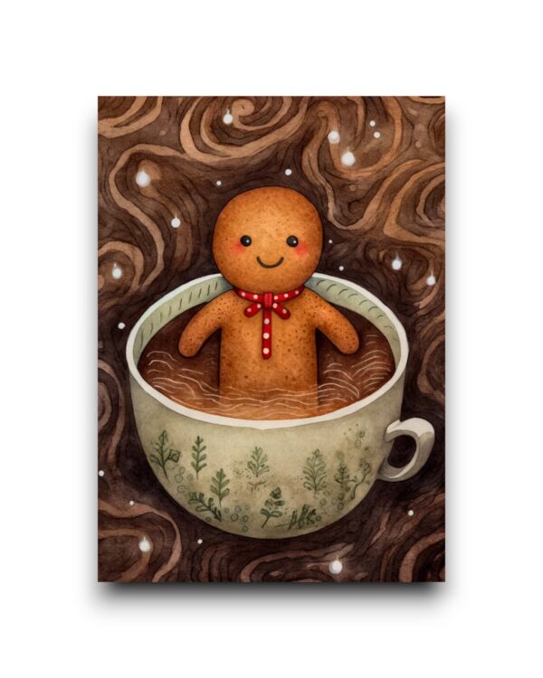 A6 Ansichtkaart - Christmas Time - Gingerbread