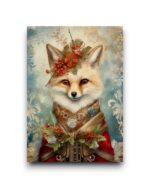 A6 Ansichtkaart - Christmas Animals - Vos
