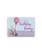 A6 Ansichtkaart - A gift for the birthday bunny