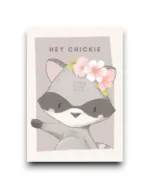 A6 Ansichtkaart - Hey chickie