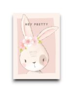 A6 Ansichtkaart - Konijntje hey pretty
