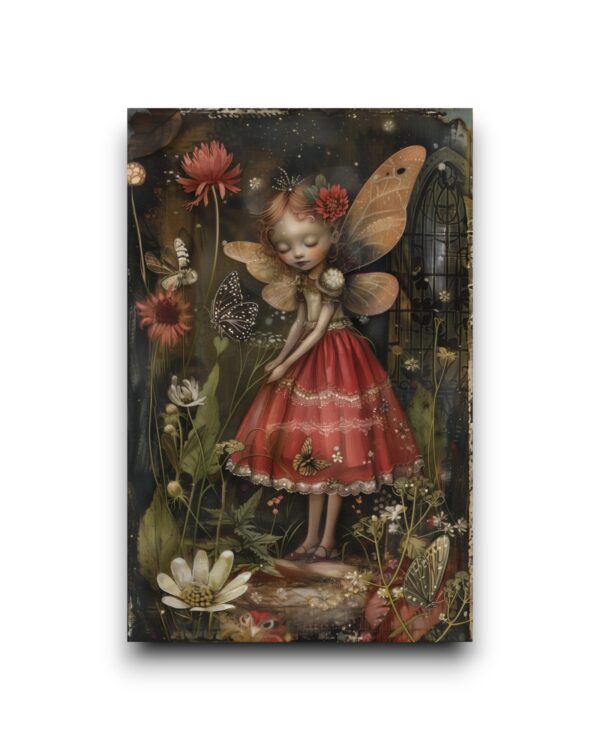 A6 Ansichtkaart - Fairytale Woodland: Red Fairy