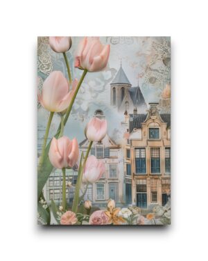 A6 Ansichtkaart - Tulips from Holland: Village