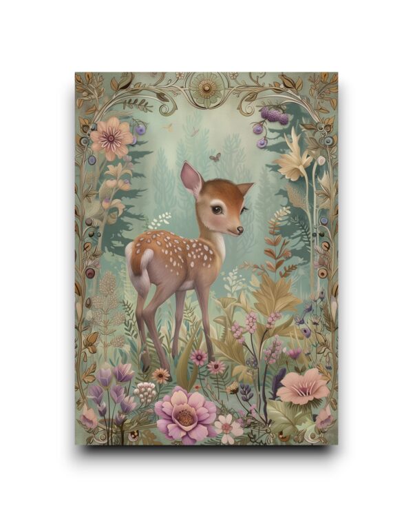 A6 Ansichtkaart - Woodland Spring Animals: Hert