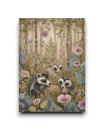 A6 Ansichtkaart - Woodland Spring Animals: Das