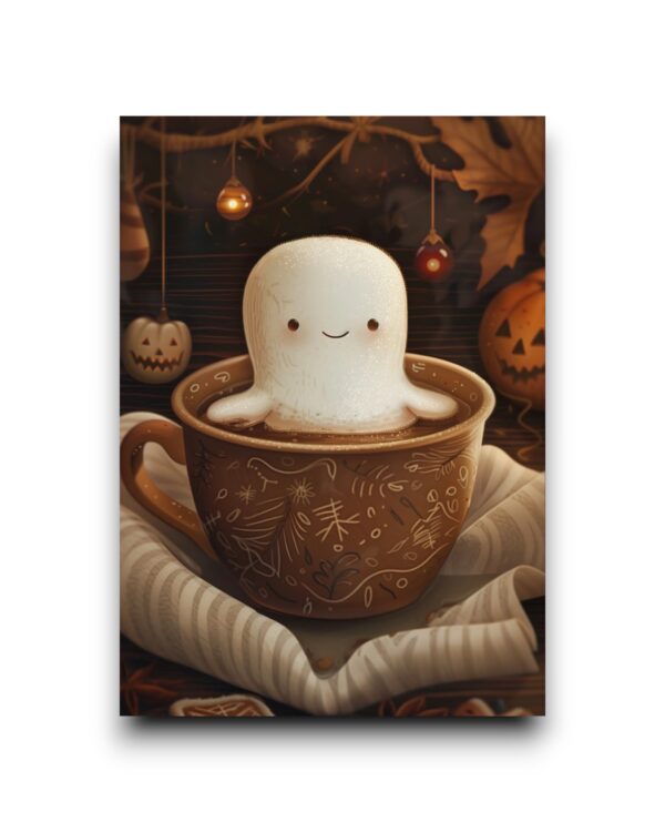 A6 Ansichtkaart - Sweet Halloween - Marshmallow