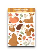 Stickervel - Forest friends