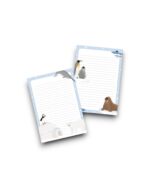 A5 Schrijfblok - Winter dieren met iglo