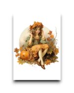 A6 Ansichtkaart - Autumn Fairy girls: Hazel