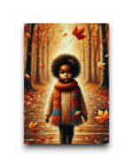 A6 Ansichtkaart - Autumn Season: Herfstkind