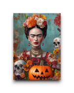 A6 Ansichtkaart - Frida Kahlo: Halloween