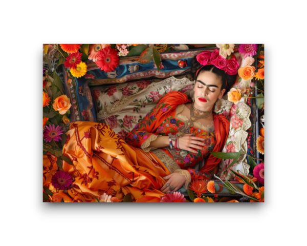 A6 Ansichtkaart - Frida Kahlo: Laying Down