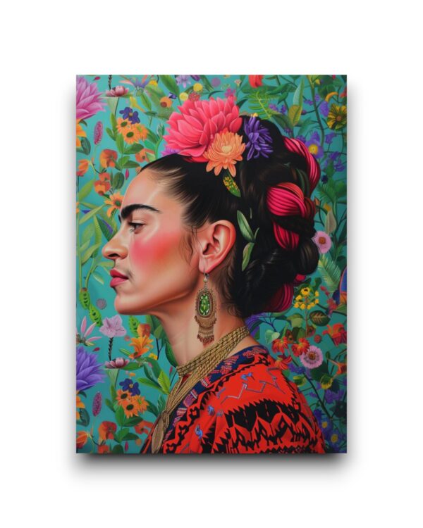 A6 Ansichtkaart - Frida Kahlo: Side Portrait