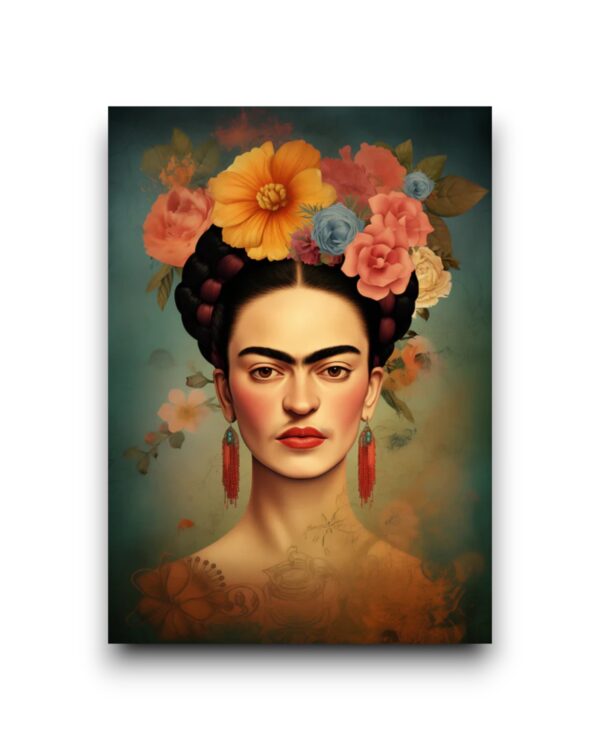 A6 Ansichtkaart - Frida Kahlo: Vintage Portrait