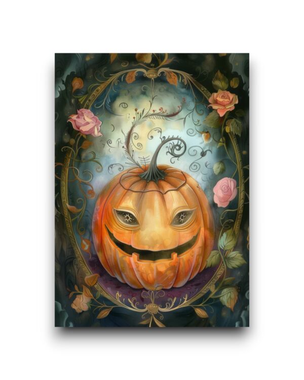 A6 Ansichtkaart - Halloween Characters: Pumpkin