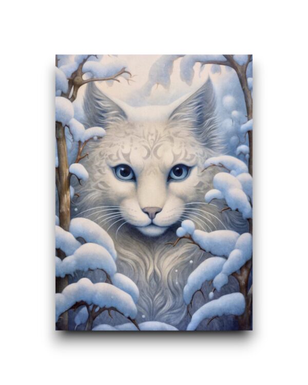 A6 Ansichtkaart - Snow Animals: Lynx