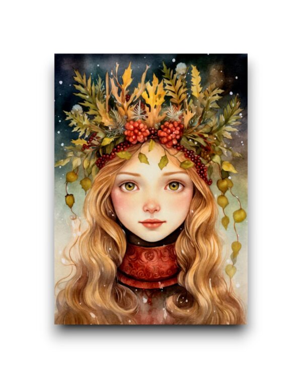 A6 Ansichtkaart - Yule Goddesses: Anna