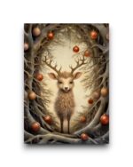 A6 Ansichtkaart - Whimsical Christmas: Baby Rendier
