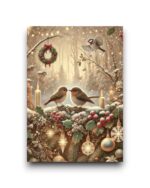 A6 Ansichtkaart - Winter Wonderland: Winterse vogels