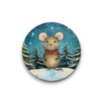 Sluitsticker - Christmas Time: Muis