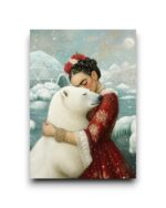 A6 Ansichtkaart - Frida Kahlo: Polar bear