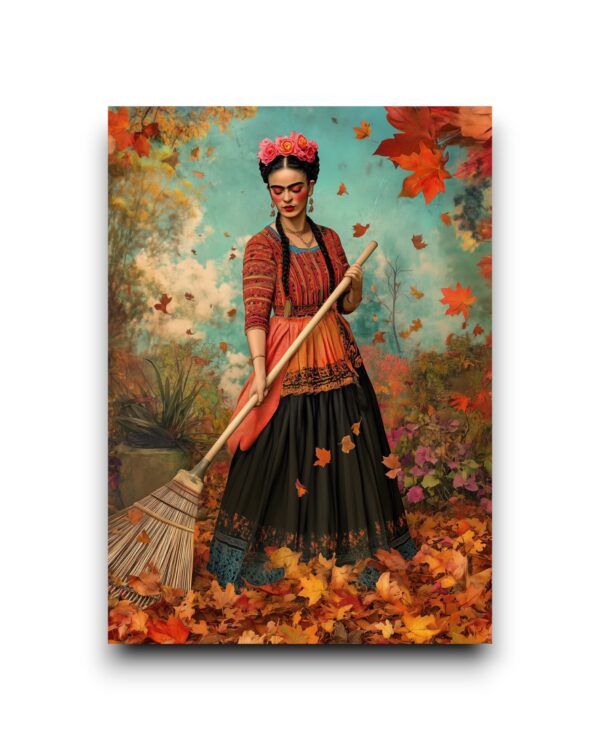 A6 Ansichtkaart - Frida Kahlo: Autumn leaves