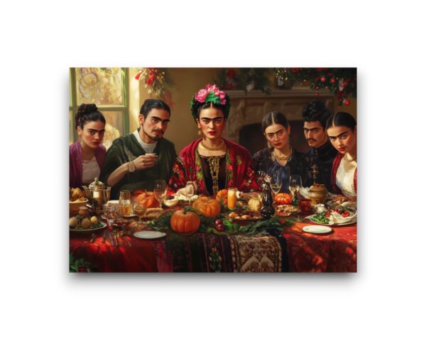 A6 Ansichtkaart - Frida Kahlo: Family Diner