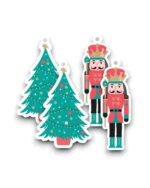 Cadeaulabels - Kerstboom/Notenkraker