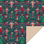 Inpakpapier 30cm - Nutcracker
