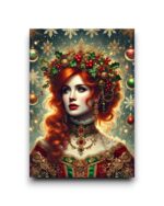A6 Ansichtkaart - Christmas woman: Beth