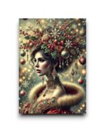 A6 Ansichtkaart - Christmas woman: Ellie