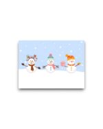 A6 Ansichtkaart - Snowmen
