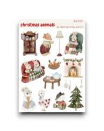 Stickervel - Kerstdieren