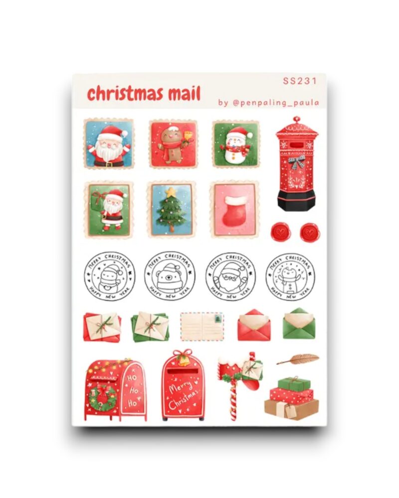 Stickervel - Kerstpost